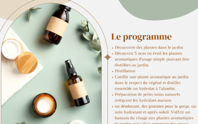 Atelier Les hydrolats au quotidien